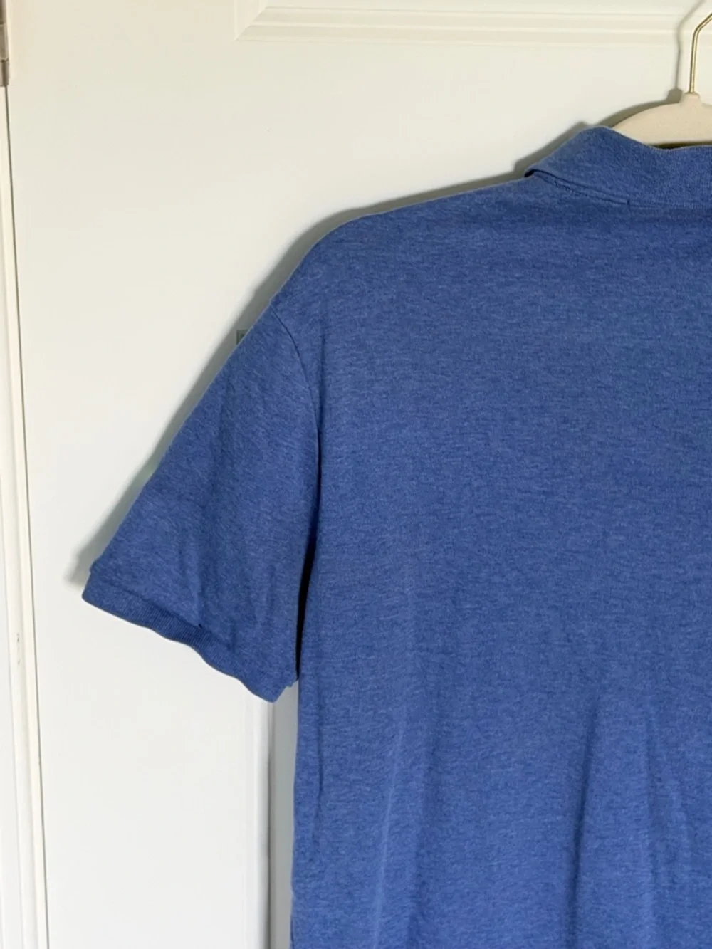 Polo by Ralph Lauren Men's Blue Custom Slim Fit Mesh Polo Medium 39812